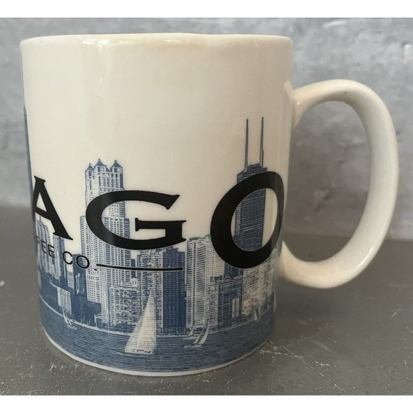 Starbucks 2002 Skyline Series Barista Series One Chicago The Windy City Mug Cup - Picture 3 of 7
